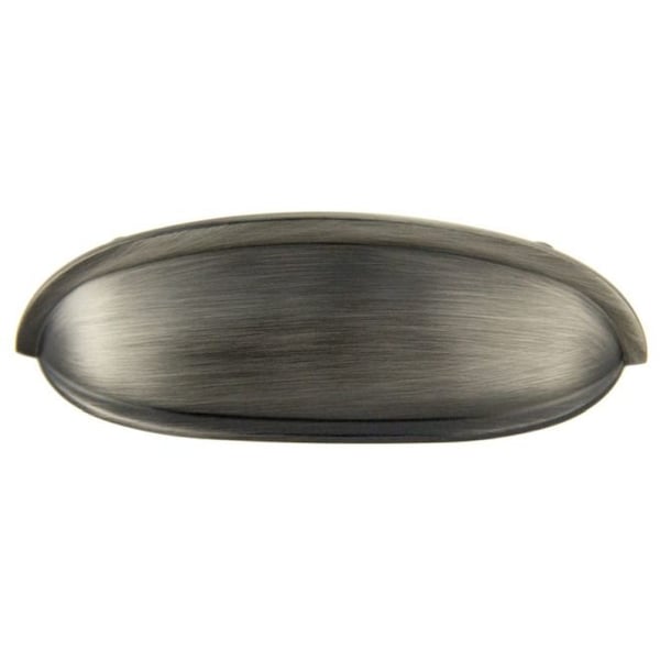 Crown 4-1/2" Bin Cabinet Pull with 3" Center to Center Satin Pewter Finish CHP80753APH - main